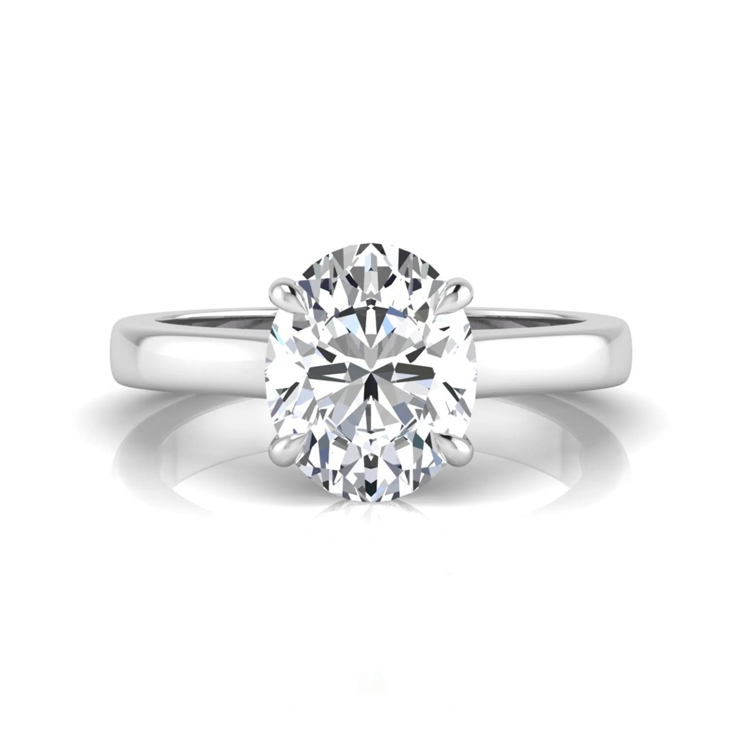 Princess Cluster Prong Set Lab Grown Diamond Engagement Ring