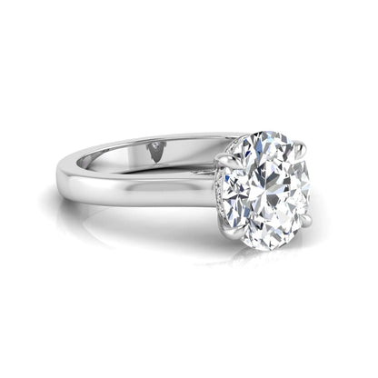 Princess Cluster Prong Set Lab Grown Diamond Engagement Ring
