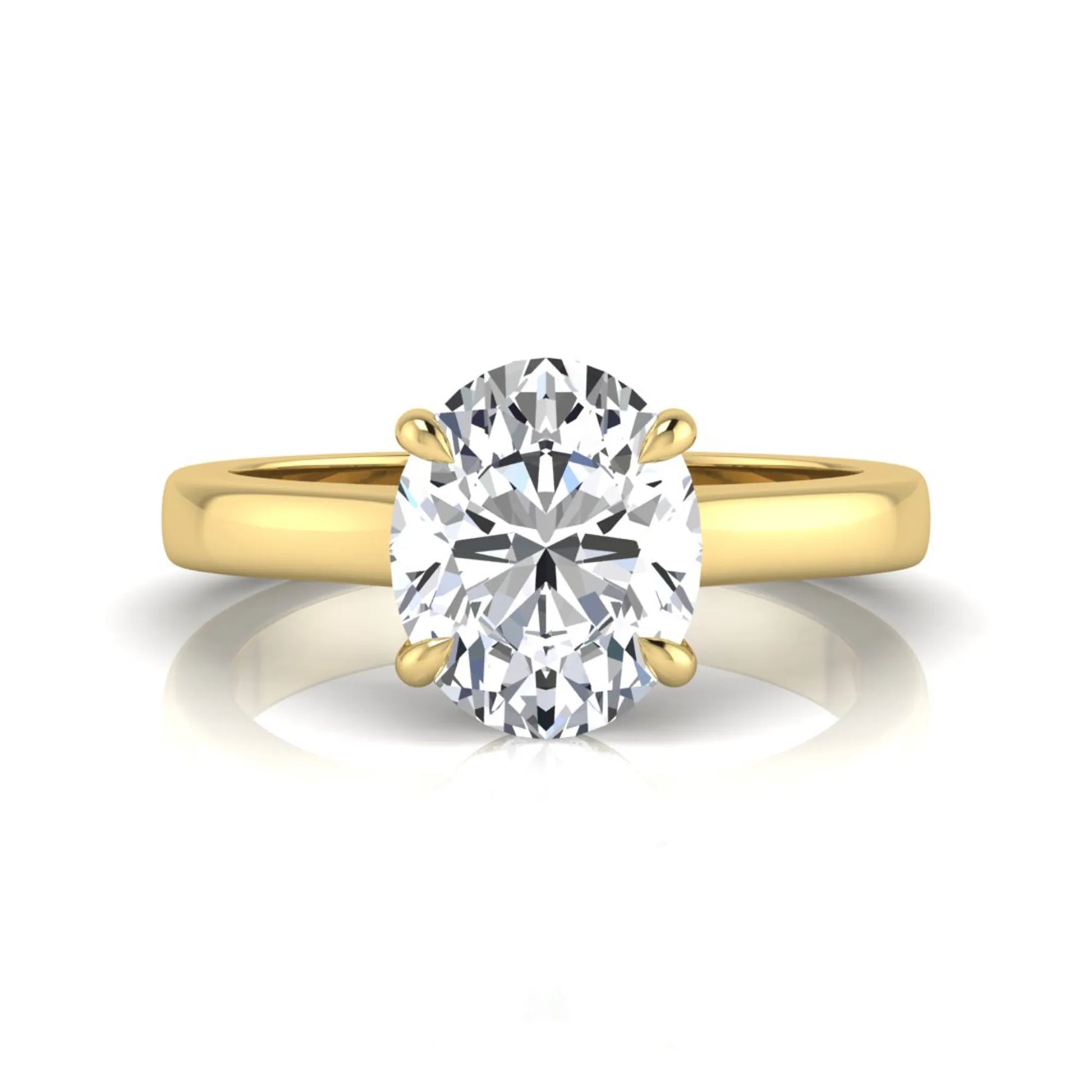 Princess Cluster Prong Set Lab Grown Diamond Engagement Ring