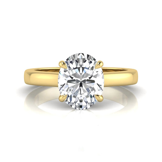 Princess Cluster Prong Set Lab Grown Diamond Engagement Ring