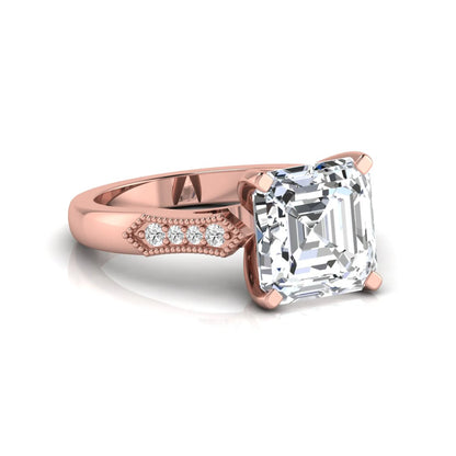 Princess Cluster Prong Set Lab Grown Diamond Engagement Ring