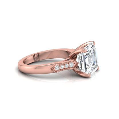 Princess Cluster Prong Set Lab Grown Diamond Engagement Ring