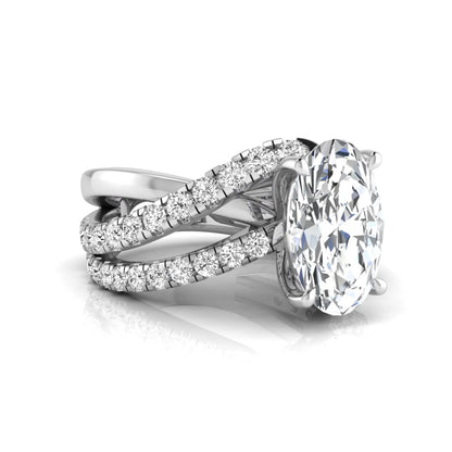 Princess Cluster Prong Set Lab Grown Diamond Engagement Ring