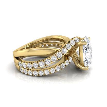 Princess Cluster Prong Set Lab Grown Diamond Engagement Ring