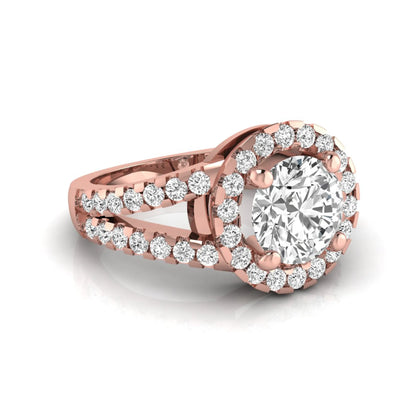 Princess Cluster Prong Set Lab Grown Diamond Engagement Ring