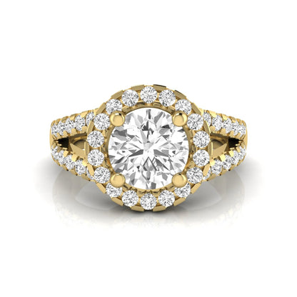 Princess Cluster Prong Set Lab Grown Diamond Engagement Ring