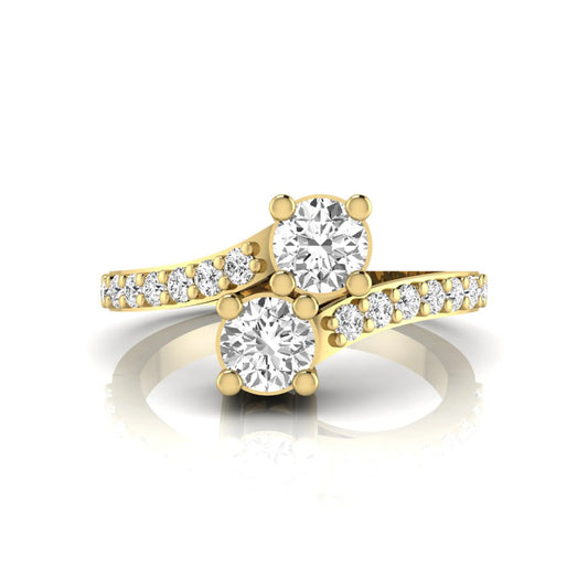 Princess Cluster Prong Set Lab Grown Diamond Engagement Ring