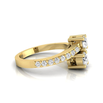 Princess Cluster Prong Set Lab Grown Diamond Engagement Ring