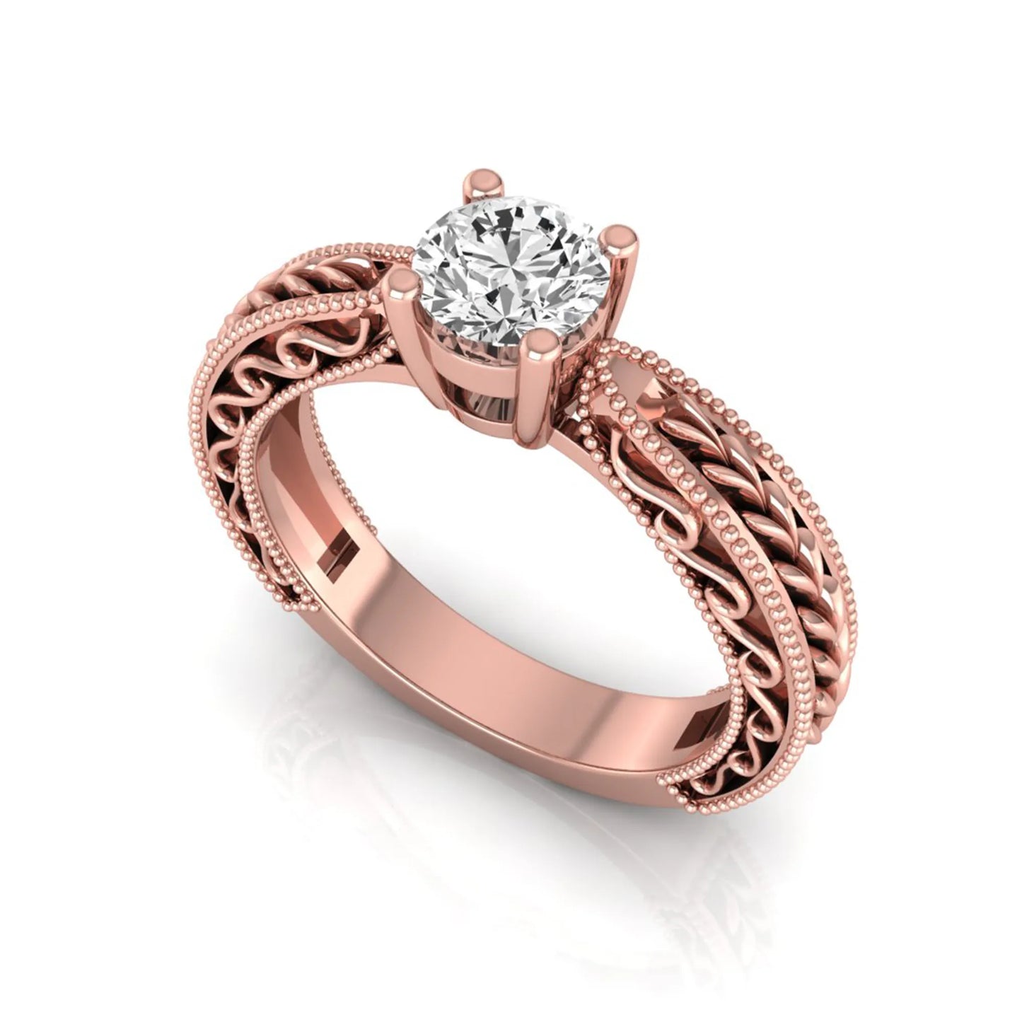 Princess Cluster Prong Set Lab Grown Diamond Engagement Ring