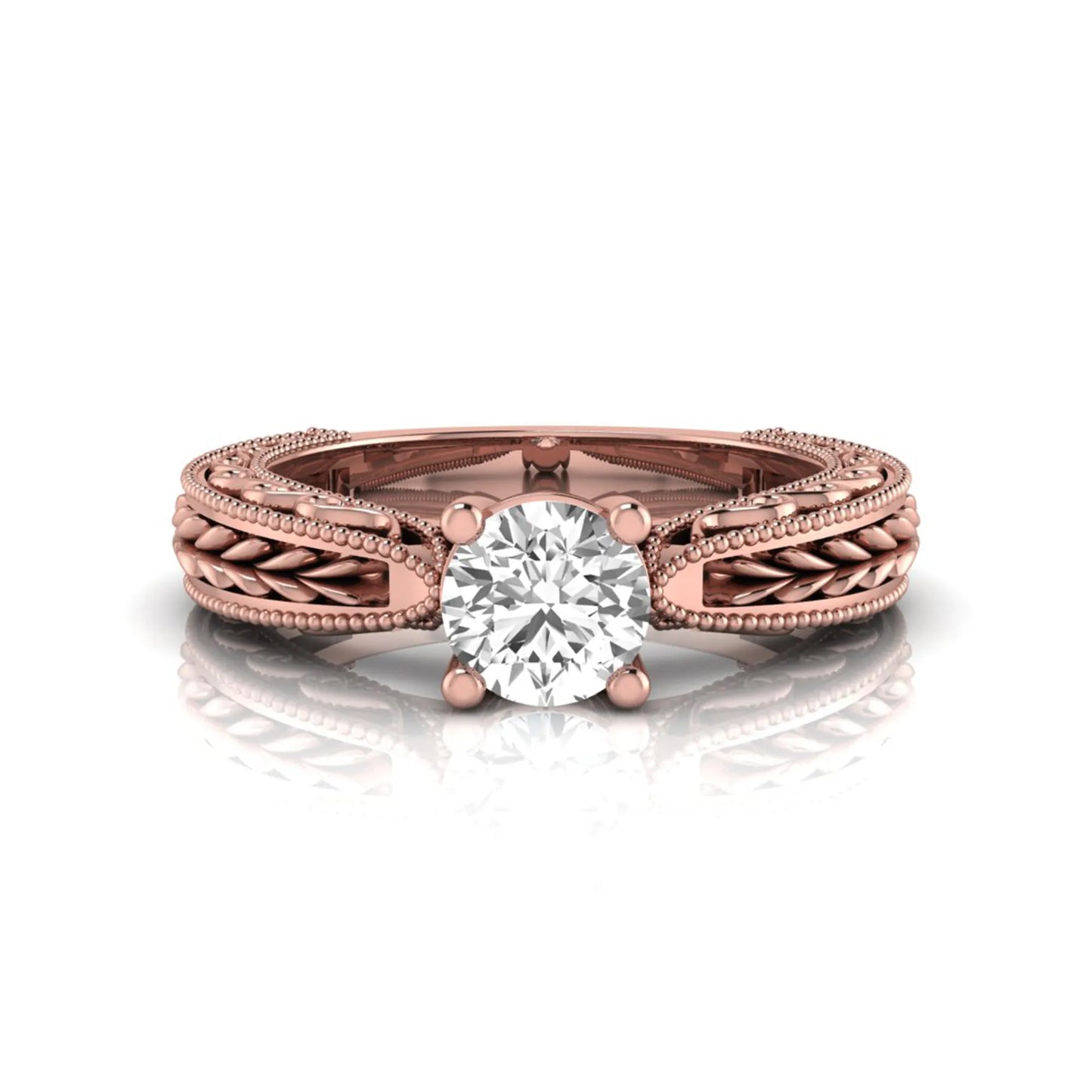 Princess Cluster Prong Set Lab Grown Diamond Engagement Ring