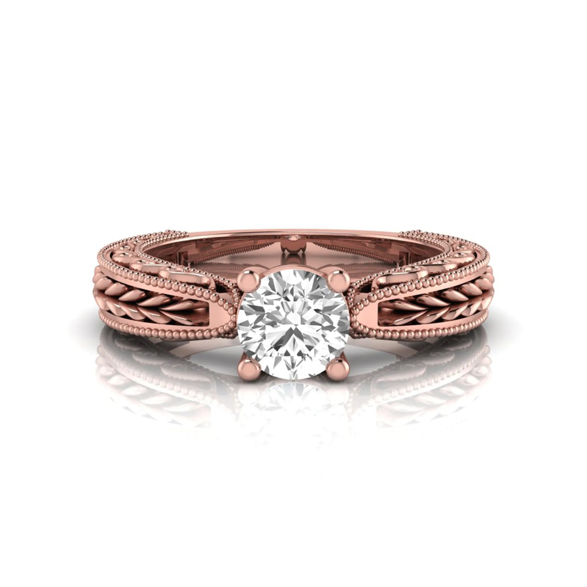 Princess Cluster Prong Set Lab Grown Diamond Engagement Ring