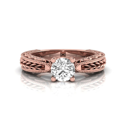 Princess Cluster Prong Set Lab Grown Diamond Engagement Ring