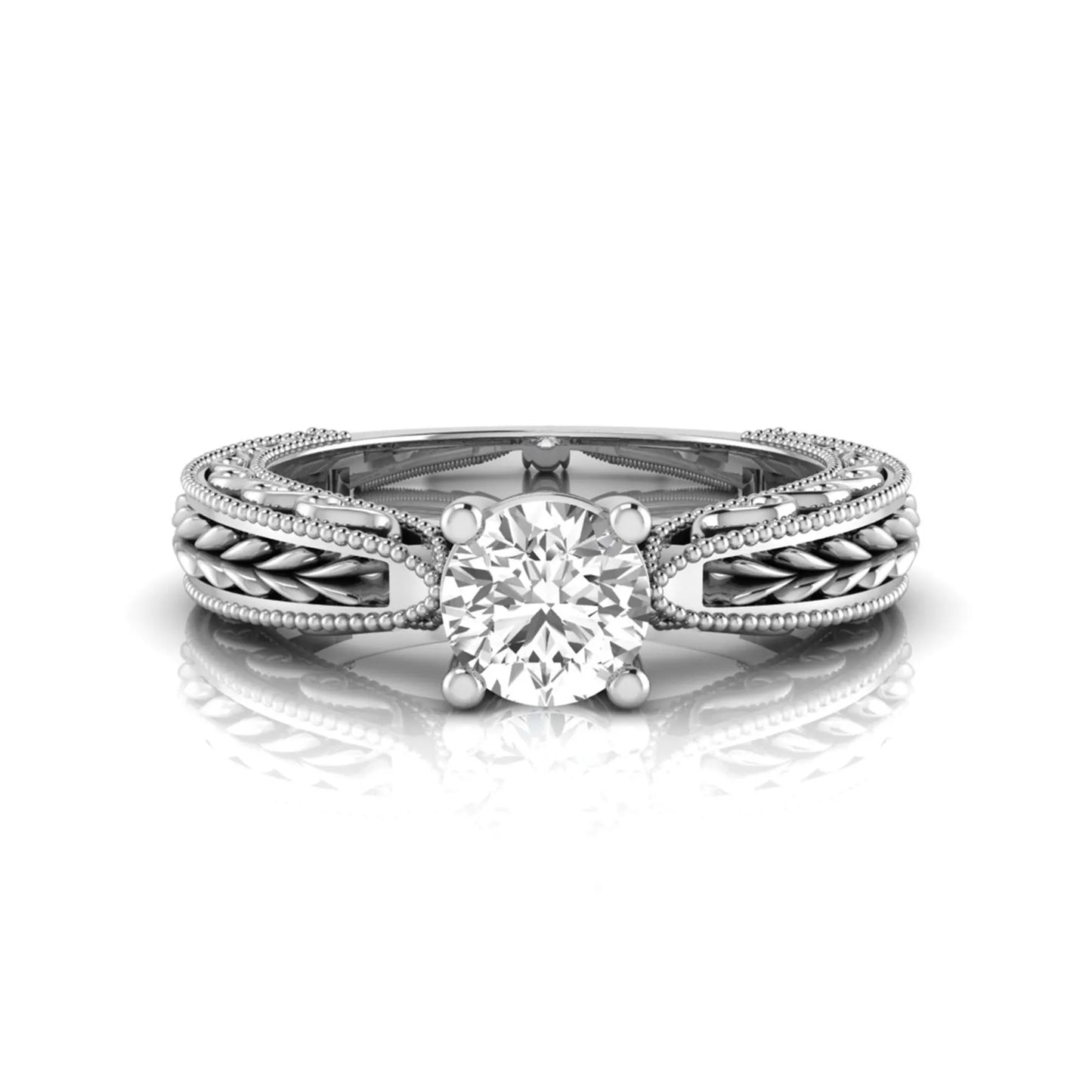 Princess Cluster Prong Set Lab Grown Diamond Engagement Ring