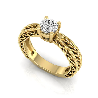 Princess Cluster Prong Set Lab Grown Diamond Engagement Ring