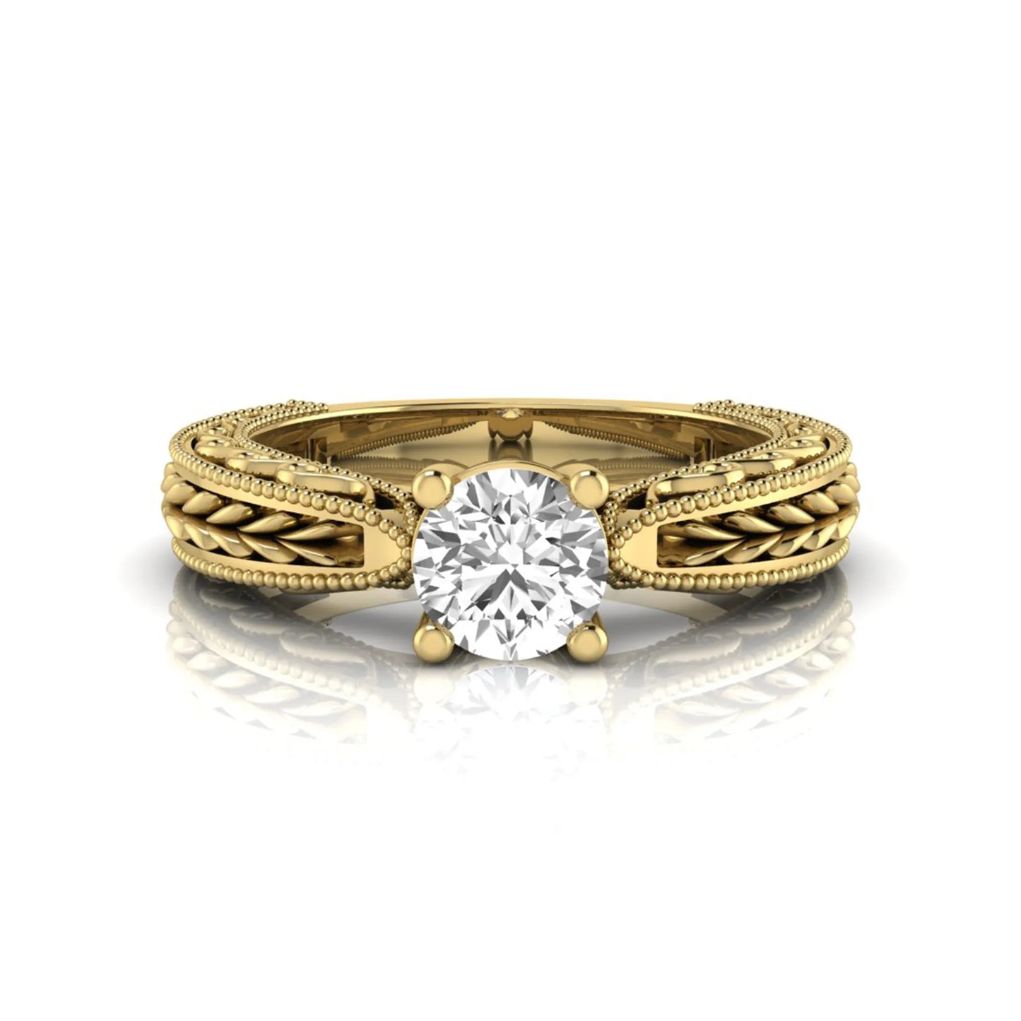 Princess Cluster Prong Set Lab Grown Diamond Engagement Ring