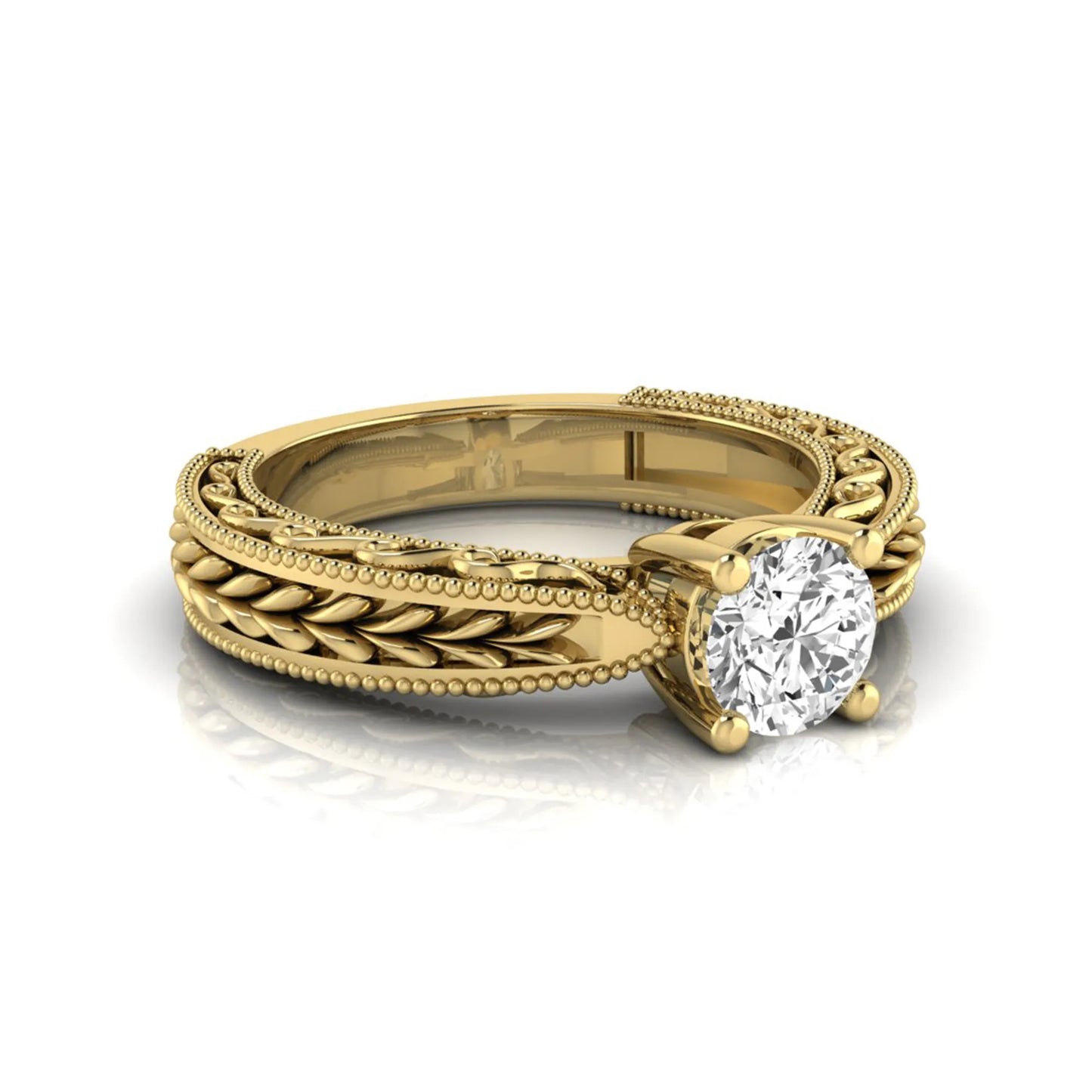 Princess Cluster Prong Set Lab Grown Diamond Engagement Ring