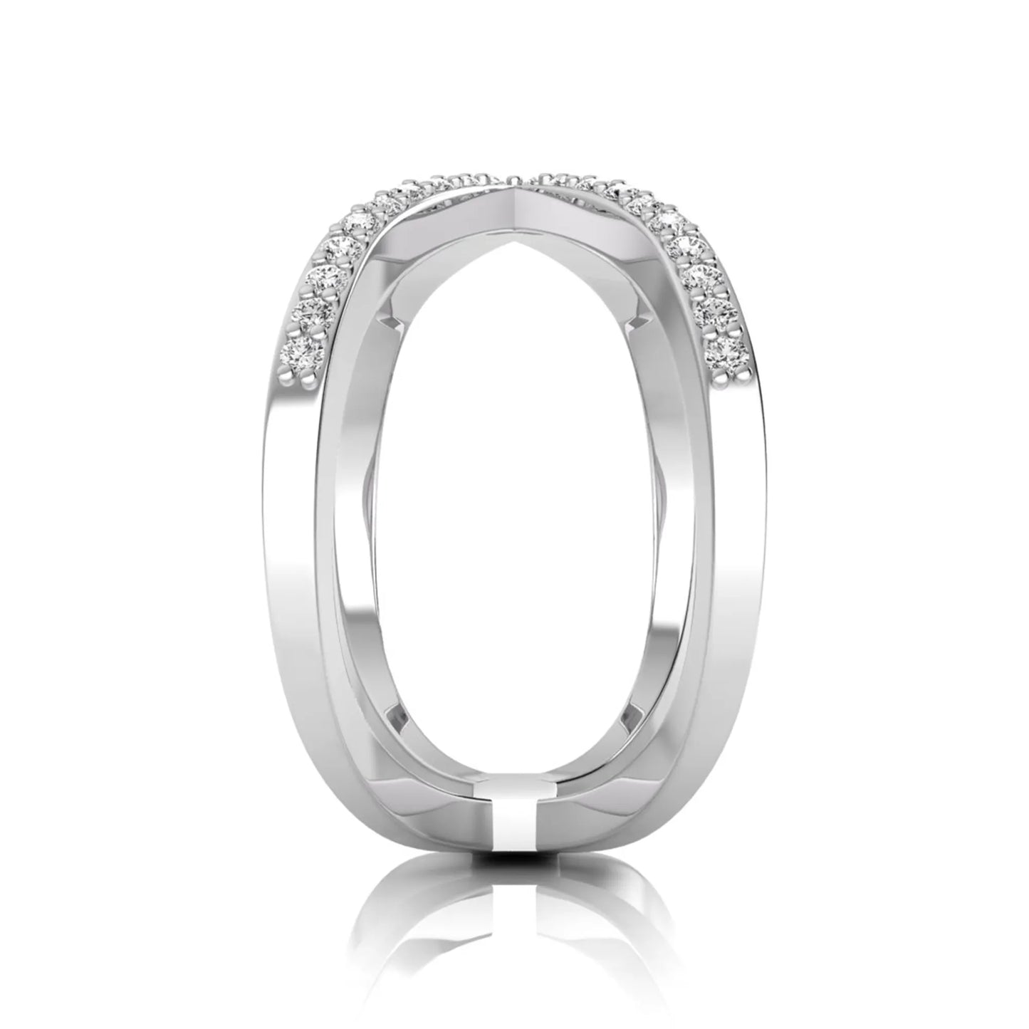 Princess Cluster Prong Set Lab Grown Diamond Engagement Ring