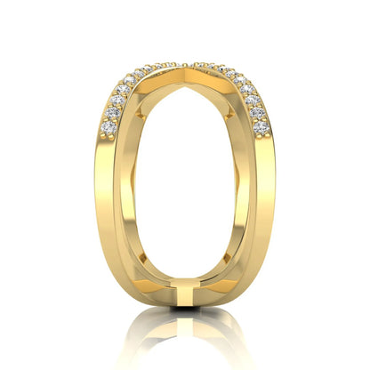 Princess Cluster Prong Set Lab Grown Diamond Engagement Ring