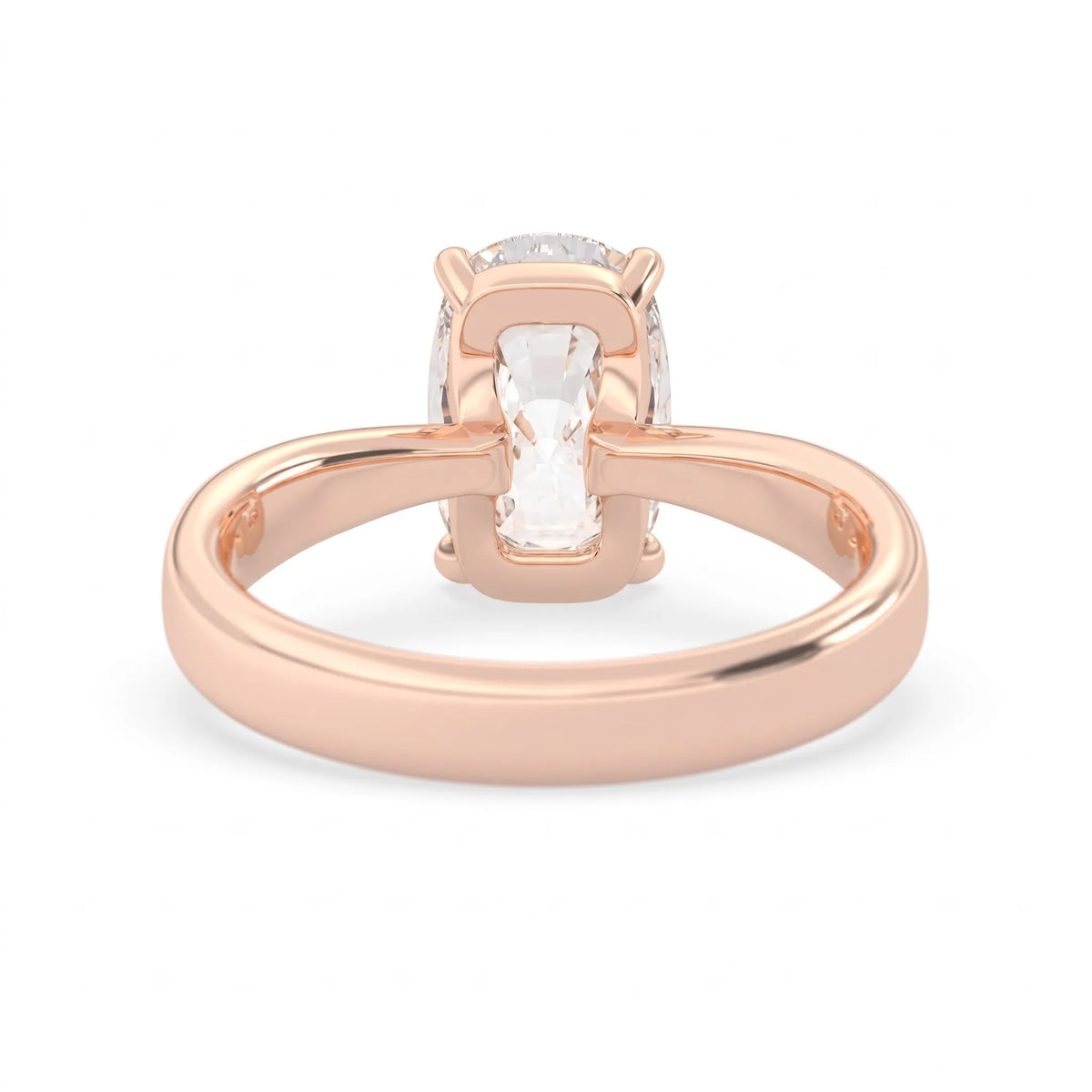 4.50 Carat Cushion Cut Lab Grown Diamond Solitaire Engagement Ring