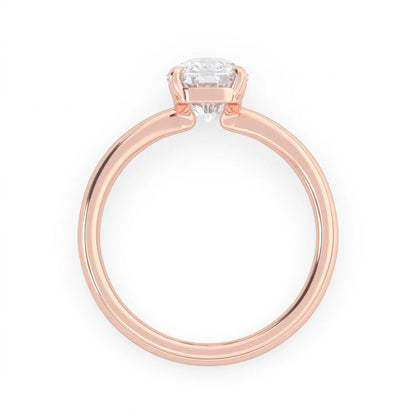 4.50 Carat Cushion Cut Lab Grown Diamond Solitaire Engagement Ring