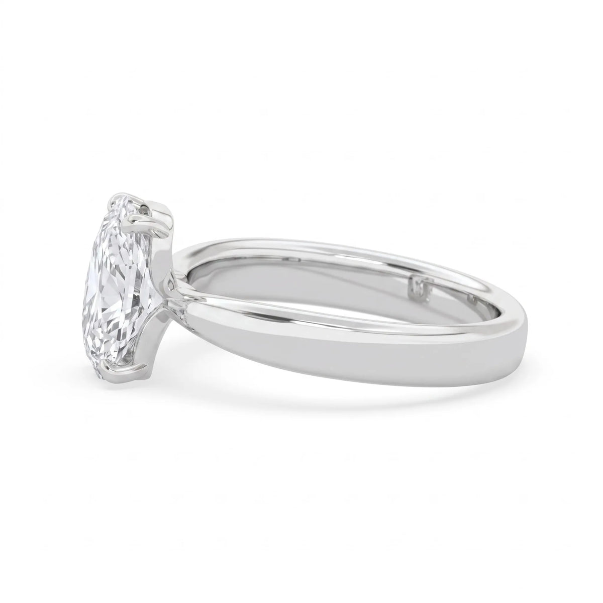 4.50 Carat Cushion Cut Lab Grown Diamond Solitaire Engagement Ring