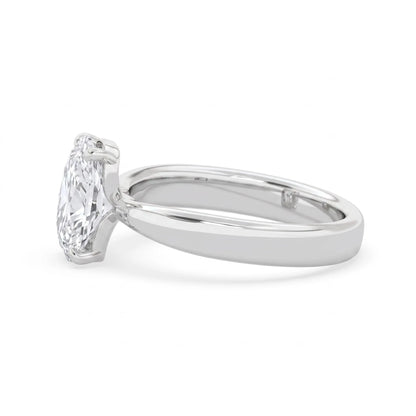 4.50 Carat Cushion Cut Lab Grown Diamond Solitaire Engagement Ring