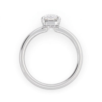 4.50 Carat Cushion Cut Lab Grown Diamond Solitaire Engagement Ring