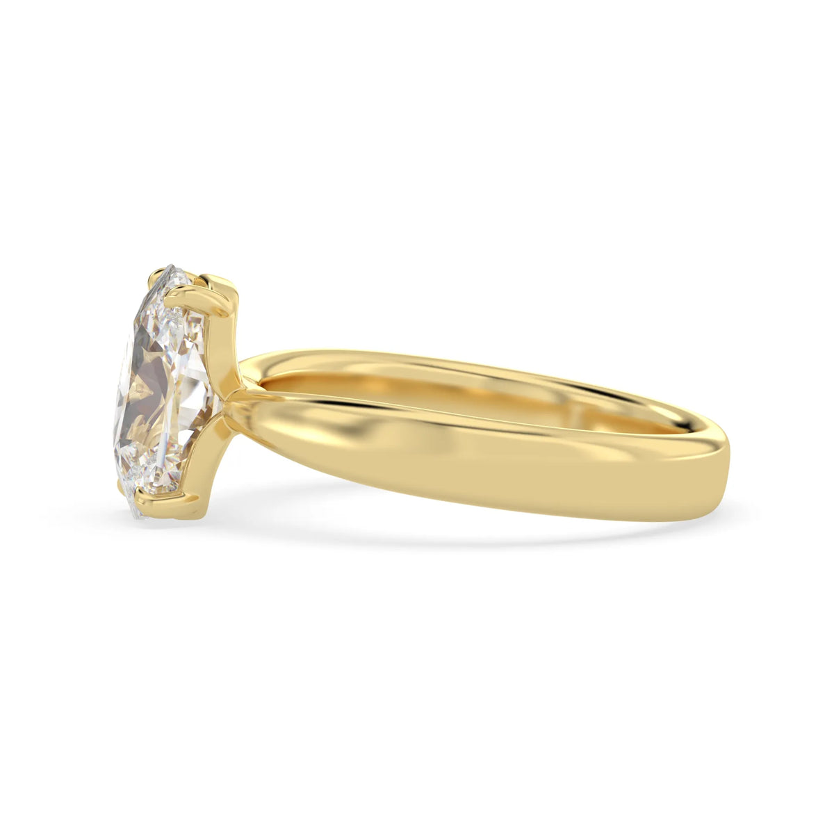 4.50 Carat Cushion Cut Lab Grown Diamond Solitaire Engagement Ring