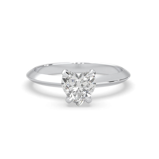 Heart Cut Solitaire Engagement Ring