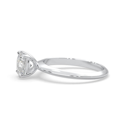 white- gold heart cut lab grown diamond engagement ring