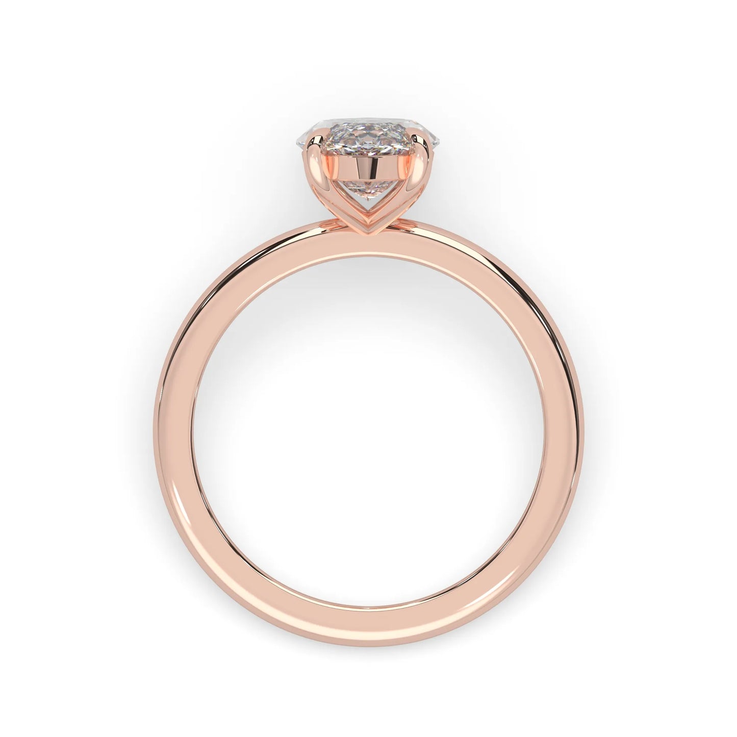 Marquise Cut Solitaire Lab Grown Diamond Engagement Ring