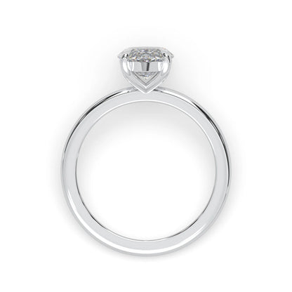 Marquise Cut Solitaire Lab Grown Diamond Engagement Ring