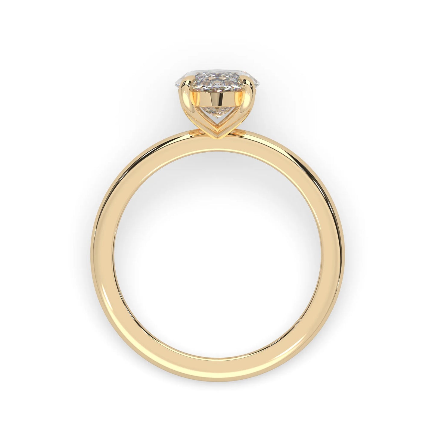 Marquise Cut Solitaire Lab Grown Diamond Engagement Ring