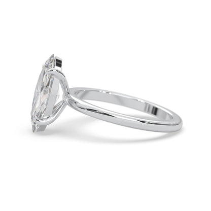 Marquise Cut Solitaire Lab Grown Diamond Engagement Ring
