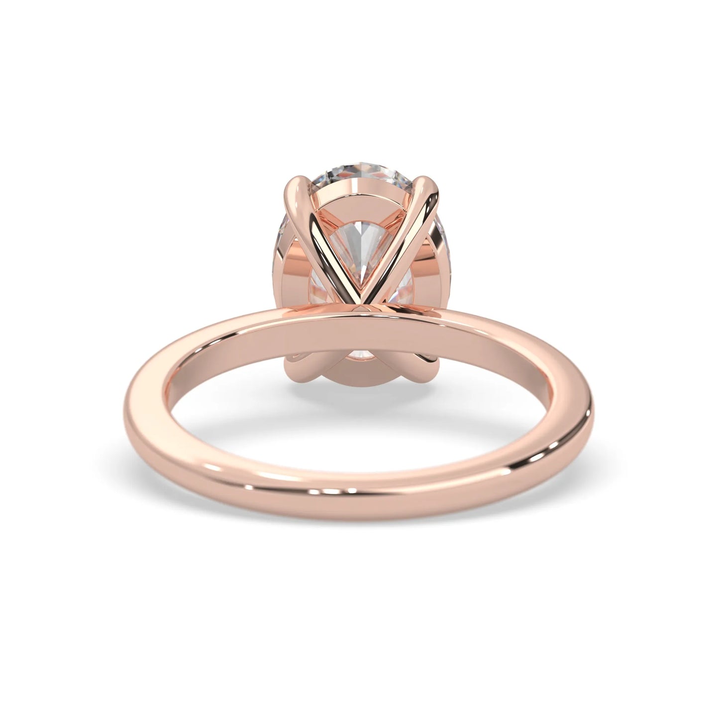 Oval Cut Solitaire Lab Grown Diamond Engagement Ring