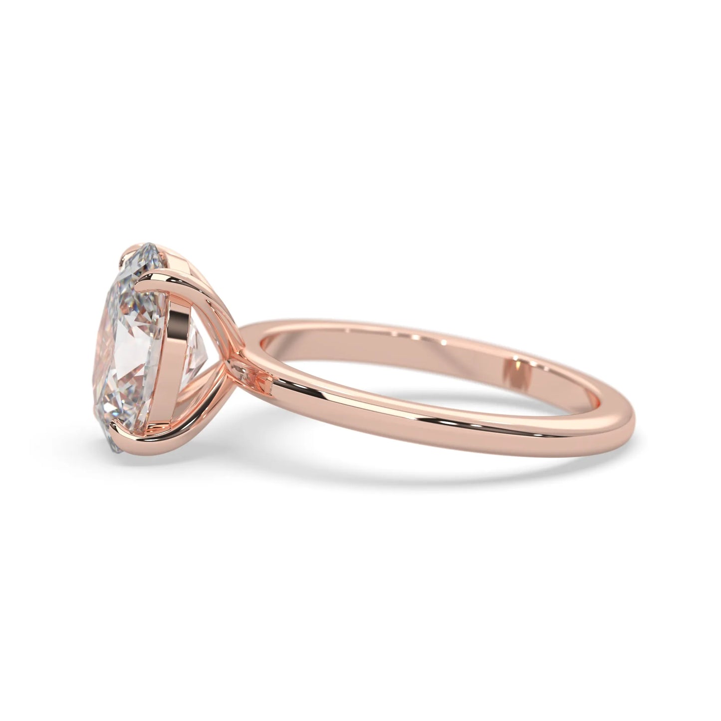 Oval Cut Solitaire Lab Grown Diamond Engagement Ring