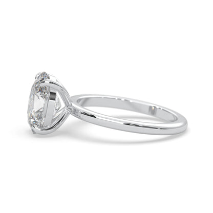 Oval Cut Solitaire Lab Grown Diamond Engagement Ring