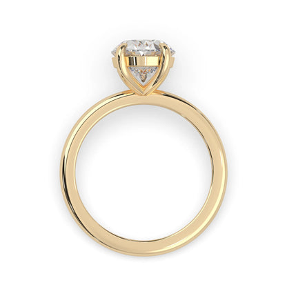 Oval Cut Solitaire Lab Grown Diamond Engagement Ring