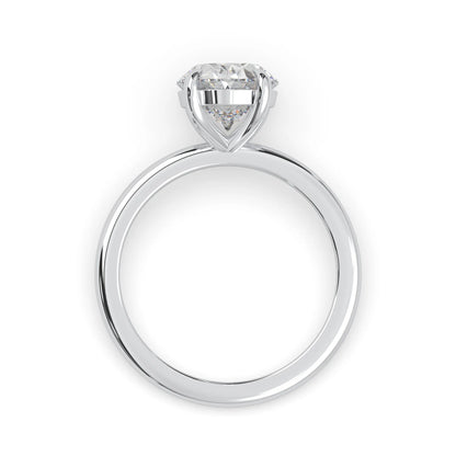 Oval Cut Solitaire Lab Grown Diamond Engagement Ring