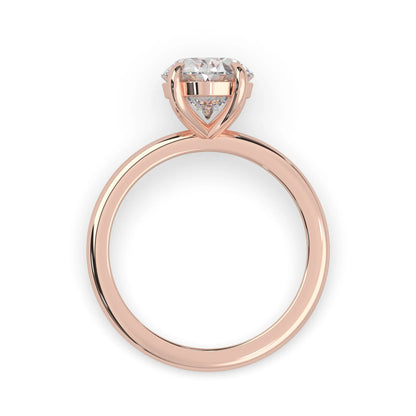 Oval Cut Solitaire Lab Grown Diamond Engagement Ring