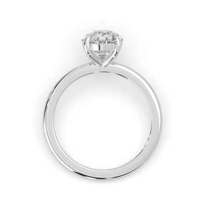 Pear Cut Solitaire Lab Grown Diamond Engagement Ring