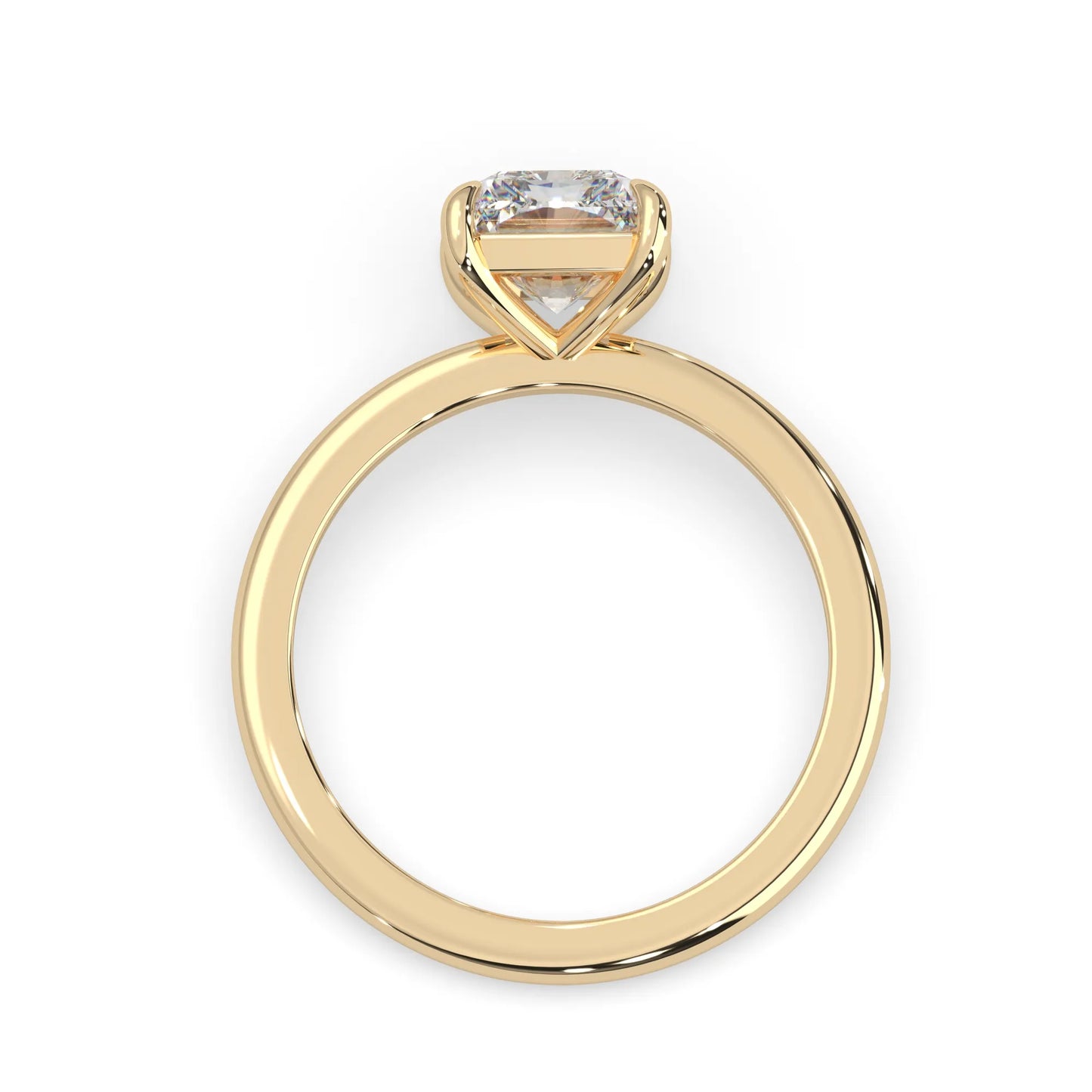 Radiant Cut Solitaire Lab Grown Diamond Engagement Ring