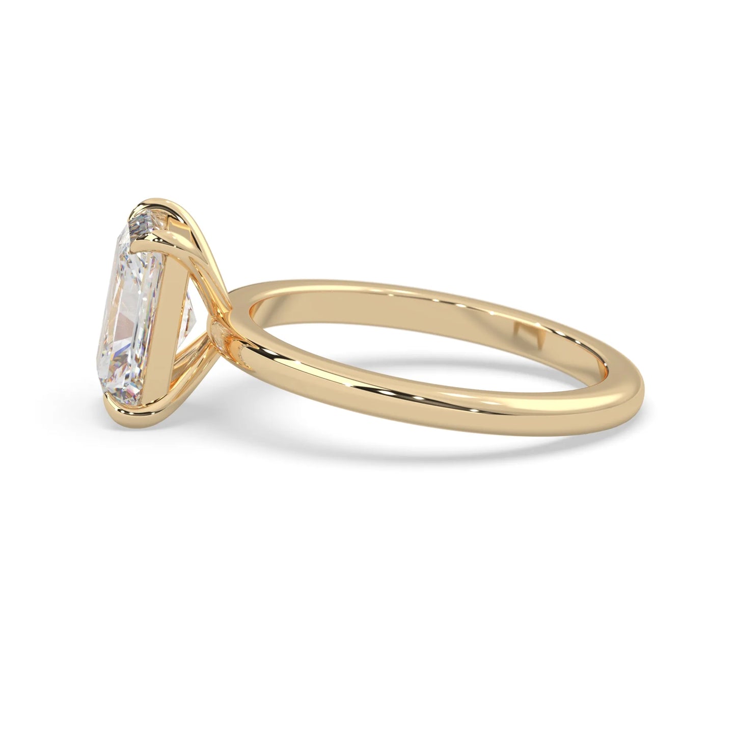 Radiant Cut Solitaire Lab Grown Diamond Engagement Ring