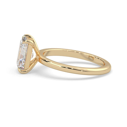 Radiant Cut Solitaire Lab Grown Diamond Engagement Ring