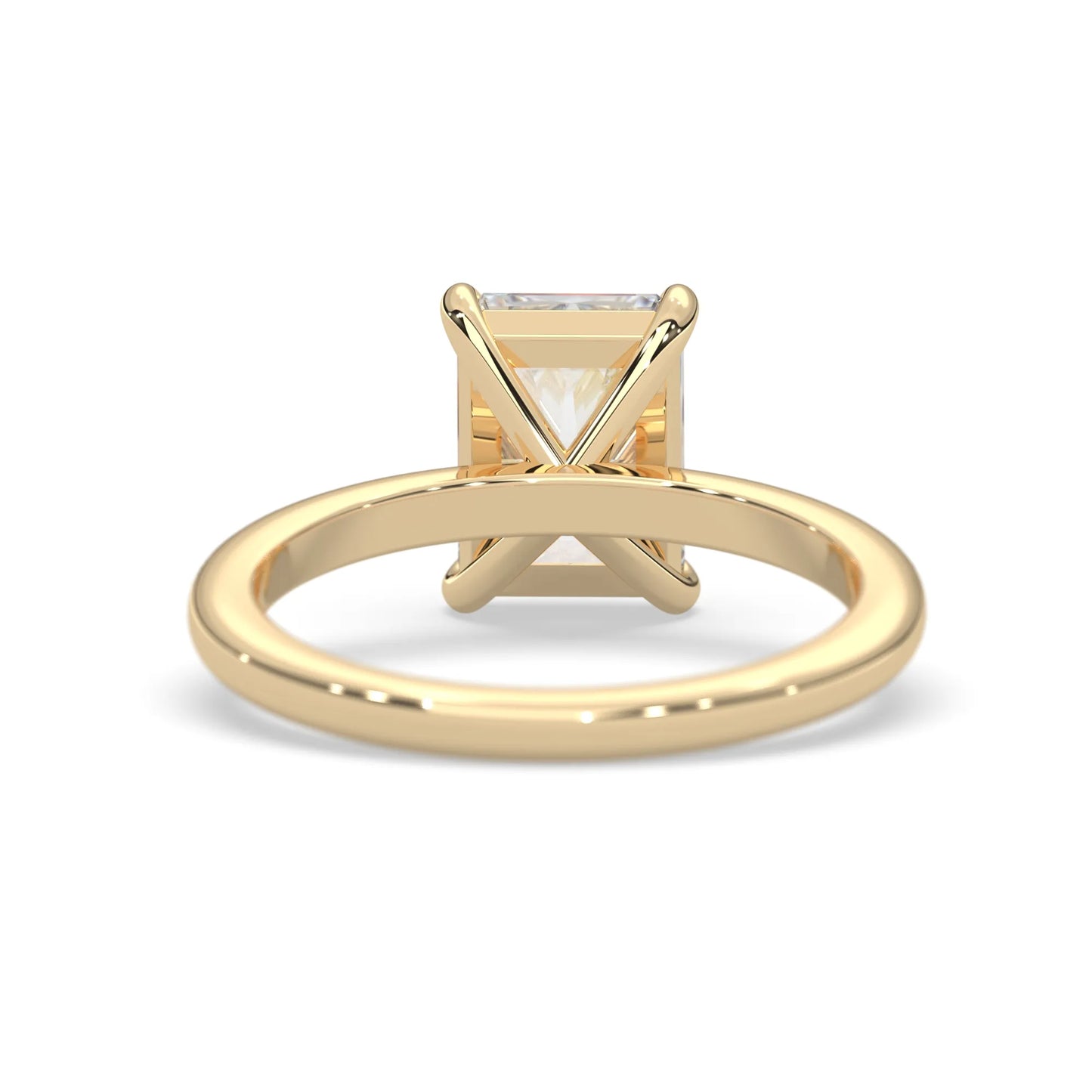 Radiant Cut Solitaire Lab Grown Diamond Engagement Ring