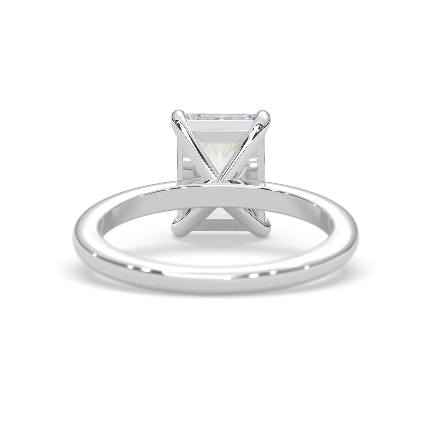 Radiant Cut Solitaire Lab Grown Diamond Engagement Ring