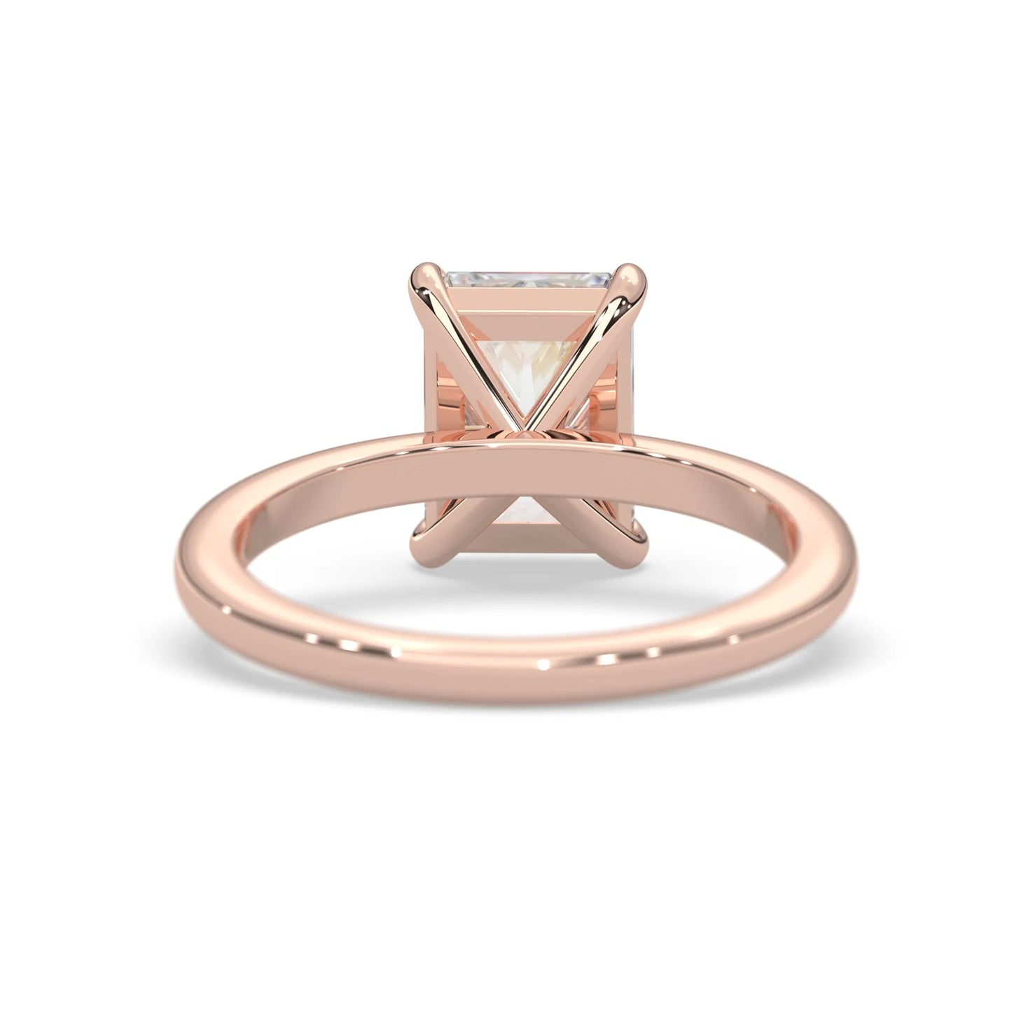 Radiant Cut Solitaire Lab Grown Diamond Engagement Ring